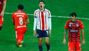 Ronaldo Cisneros en lamento durante un encuentro ante Veracruz