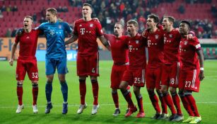 Bayern Munich celebra su triunfo frente al Augsburgo