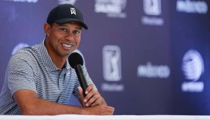 Tiger Woods en conferencia de prensa