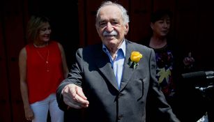 Gabriel García Márquez en su casa en México