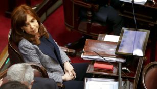 Cristina Fernández, durante un acto parlamentario