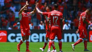 Toluca festeja victoria contra el Monterrey