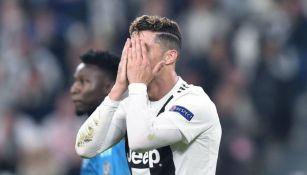 CR7 se lamenta tras la derrota de la Juventus
