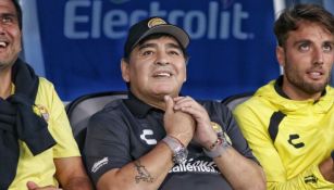 Maradona, durante un juego de Dorados de Sinaloa