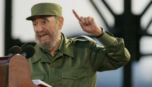 Fidel Castro durante una conferencia