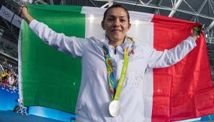 María Espinoza tras ganar medalla en los Olímpicos de Río