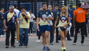 Aficionados de América ingresan al Estadio Azteca