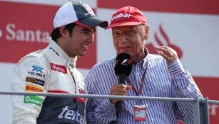 Sergio Pérez y la leyenda de la F1, Niki Lauda 