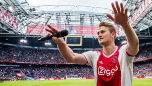 Matthijs de Ligt celebra título del Ajax