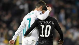 Cristiano Ronaldo y Neymar Jr. tras un cotejo