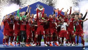 Liverpool celebrando la Champions League 