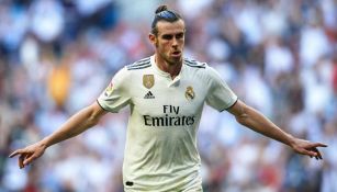 Gareth Bale celebra tras marcar un gol con el Real Madrid