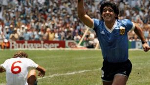 Maradona en festejo de gol
