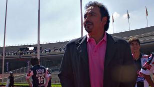 Hugo Sánchez en el Estadio Olímpico Universitario