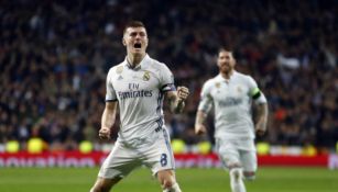 Kroos celebra anotación con el Real Madrid 