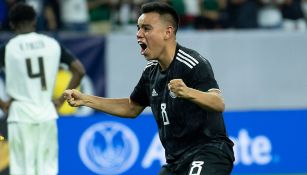 Carlos Rodríguez festeja gol con la Selección Mexicana en Copa Oro