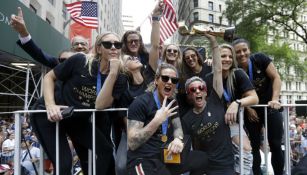 Selección Femenil de Estados Unidos celebran en New York