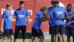 Antoine Griezmann en entrenamiento con Barcelona