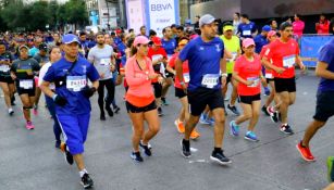 Participantes del Medio Maratón de la Ciudad de México 