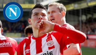Chucky Lozano festejando un gol con el PSV 