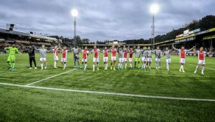 Jugadores del Ajax celebran su victoria ante el VVV Venlo