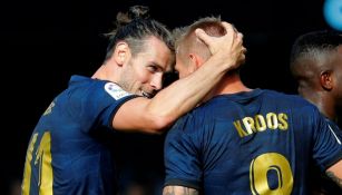 Gareth Bale y Toni Kroos festejan un gol