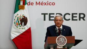 Andrés Manuel López Obrador durante el Informe de Gobierno
