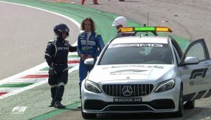 Alex Peroni tras el accidente en Monza