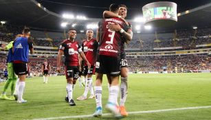 Atlas festeja un gol en el Jalisco