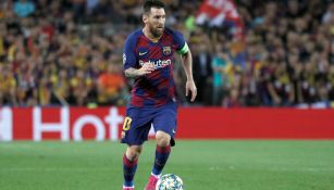 Leo Messi, durante un duelo con el Barcelona en España