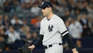 Adam Ottavino sale del juego 3 entre Yankees y Astros