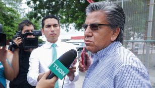Raúl Arias habló ante los medios de comunicación 