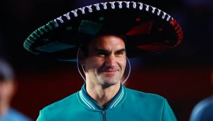 Roger Federer tras su partido en la CDMX