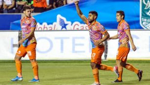Cisneros, en festejo de gol ante Zacatepec