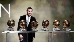 Messi presume sus Balones de Oro