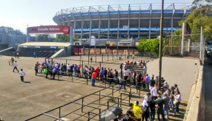 La afición se dio cita en gran número al Estadio Azteca