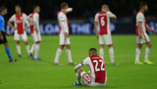 Jugadores del Ajax, en lamento