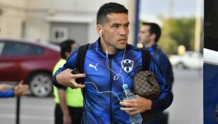 Celso Ortiz en llegada con Monterrey