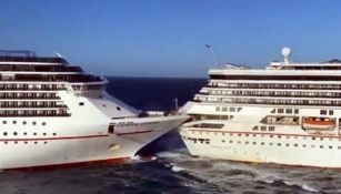 Dos cruceros chocan en el puerto de Cozumel