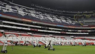 Celdas solares instaladas en el Estadio Azteca