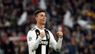 Cristiano Ronaldo celebrando su anotación ante Genoa