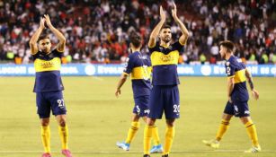 Boca Juniors celebra un triunfo frente a Liga de Quito
