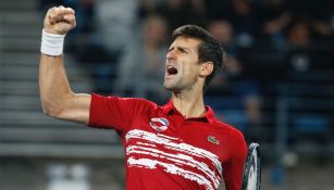 Novak Djokovic celebra tras ganar la Copa ATP
