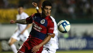 Chivas: Víctor Guzmán durante un partido amistoso