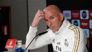 Zidane en una conferencia en Valdebebas 