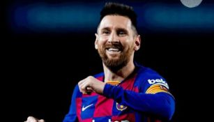 Messi celebrando un gol 