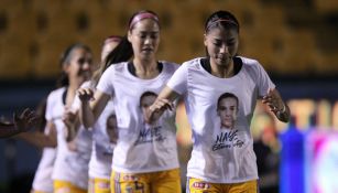 Tigres Femenil mostró su apoyo a Nayelli Rangel