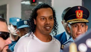 Ronaldinho durante un proceso en Paraguay