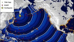 Posible trayectoria de tsunami