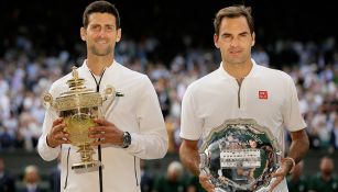 Djokovic y Federer, tras la Final de Wimbledon de 2019